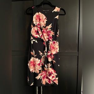 White House Black Market sleeveless floral midi dress